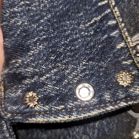 DENIM Vintage Hand painted Jacket - Picture 10 of 14